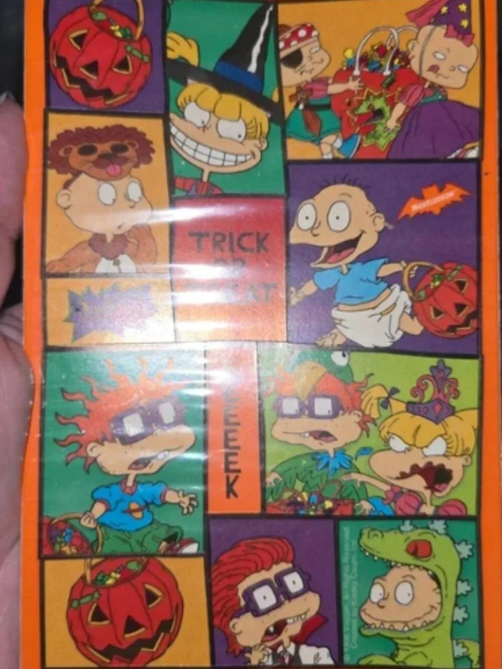 Forget Me Not Vintage Rugrats Halloween Stickers Nickelodeon Sheets 90s Y2K